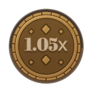 Coin x1.05 – Chicken Road Gold