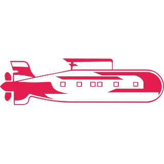 Red submarine – Diver