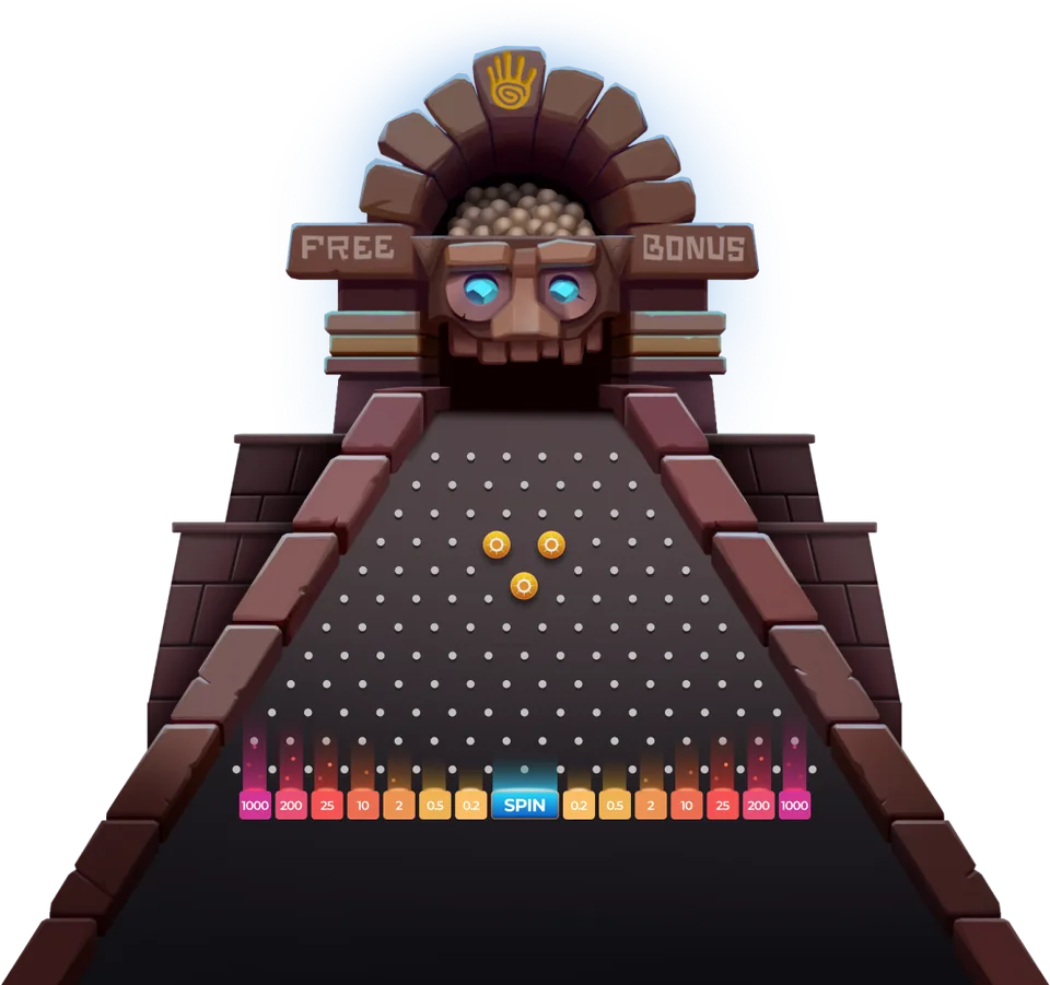 The game board – Plinko AZTEC