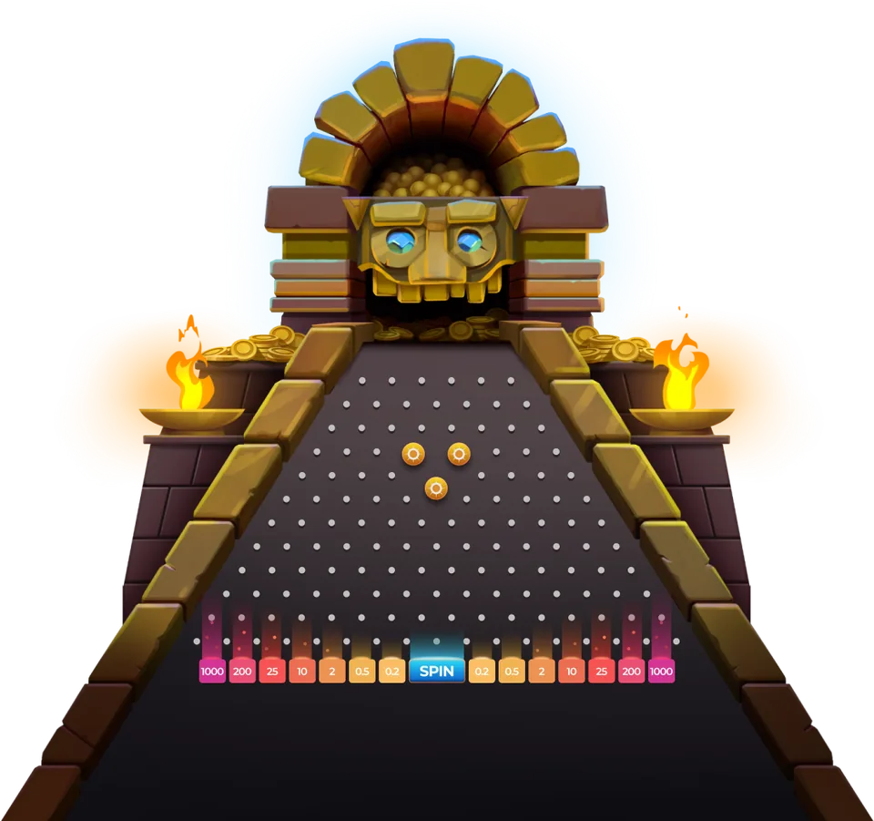 The bonus round board – Plinko AZTEC
