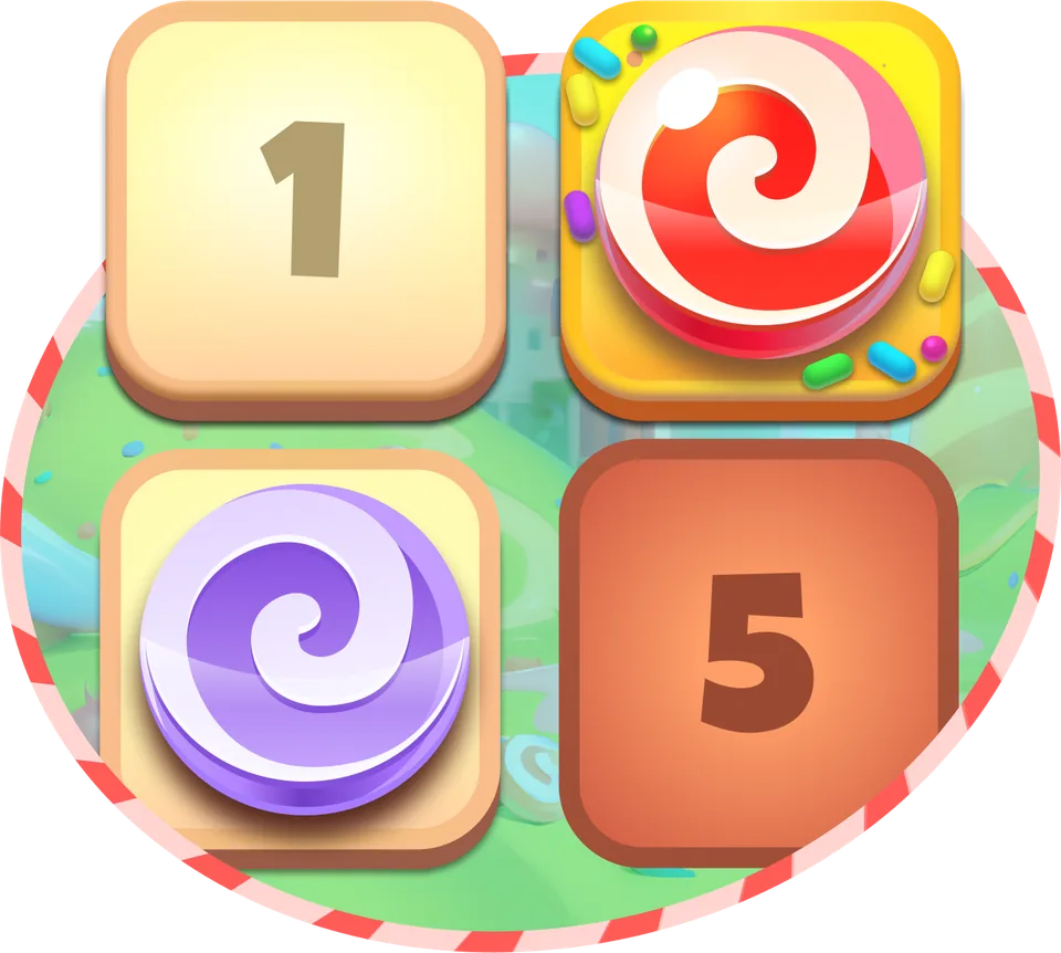 The game grid – Sweet Keno
