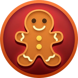 Gingerbread man (red ring) – Twist X-mas
